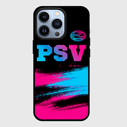 Чехол для iPhone 13 Pro PSV - neon gradient посередине, цвет: 3D-черный