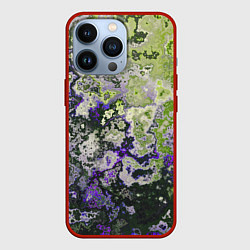 Чехол для iPhone 13 Pro Абстрактный эффект ржавчины, цвет: 3D-красный