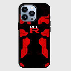 Чехол iPhone 13 Pro Nissan GTR - Cyber red