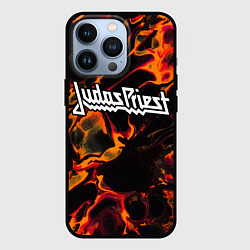 Чехол iPhone 13 Pro Judas Priest red lava