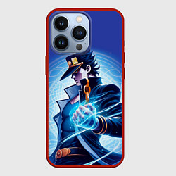 Чехол для iPhone 13 Pro Jotaro Kujo - neon glow fantasy, цвет: 3D-красный