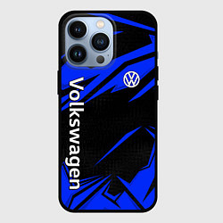 Чехол iPhone 13 Pro Volkswagen - blue stripes