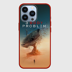 Чехол для iPhone 13 Pro 3 Body Problem - satellite, цвет: 3D-красный