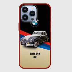 Чехол для iPhone 13 Pro Винтажный автомобиль BMW 340, цвет: 3D-красный