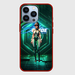 Чехол для iPhone 13 Pro Stellar Blade Eve космический зеленый, цвет: 3D-красный