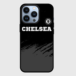 Чехол для iPhone 13 Pro Chelsea sport на темном фоне посередине, цвет: 3D-черный