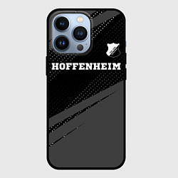 Чехол iPhone 13 Pro Hoffenheim sport на темном фоне посередине