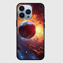 Чехол для iPhone 13 Pro Космос фантастическая планета, цвет: 3D-черный