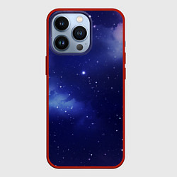 Чехол для iPhone 13 Pro Космос и мелкие звезды, цвет: 3D-красный
