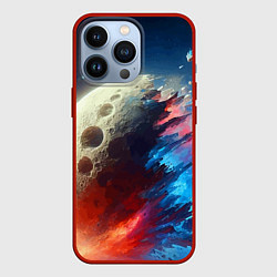 Чехол для iPhone 13 Pro Разрыв космического тела - нейросеть, цвет: 3D-красный