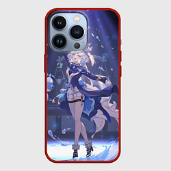 Чехол для iPhone 13 Pro Genshin Impact Furina servants, цвет: 3D-красный