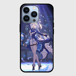 Чехол для iPhone 13 Pro Genshin Impact Furina servants, цвет: 3D-черный