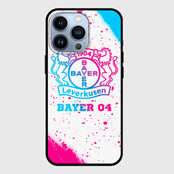 Чехол для iPhone 13 Pro Bayer 04 neon gradient style, цвет: 3D-черный