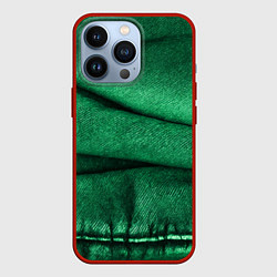 Чехол iPhone 13 Pro Зеленая джинса