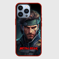 Чехол для iPhone 13 Pro Веном Снейк из игры Metal gear, цвет: 3D-красный