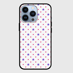 Чехол для iPhone 13 Pro Красивый узор звезды, цвет: 3D-черный