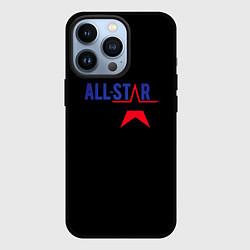 Чехол для iPhone 13 Pro All stars logo, цвет: 3D-черный