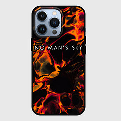 Чехол для iPhone 13 Pro No Mans Sky red lava, цвет: 3D-черный