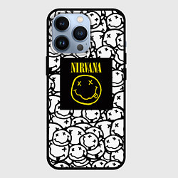 Чехол для iPhone 13 Pro Nirvana rock pattern, цвет: 3D-черный