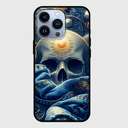 Чехол для iPhone 13 Pro Авангардная композиция с черепом - нейросеть, цвет: 3D-черный