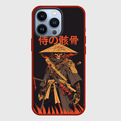 Чехол для iPhone 13 Pro Самурай нежить, цвет: 3D-красный