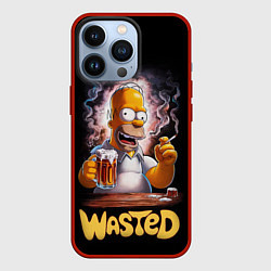 Чехол для iPhone 13 Pro Homer - wasted, цвет: 3D-красный