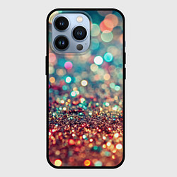 Чехол для iPhone 13 Pro Блестяшки боке, цвет: 3D-черный