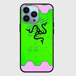 Чехол iPhone 13 Pro Razer pattern geometry