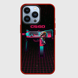 Чехол для iPhone 13 Pro MAC-10 Neon Rider - CS:GO, цвет: 3D-красный
