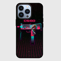 Чехол для iPhone 13 Pro MAC-10 Neon Rider - CS:GO, цвет: 3D-черный