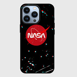 Чехол iPhone 13 Pro NASA glitch splash