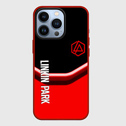 Чехол iPhone 13 Pro Linkin park geometry line steel