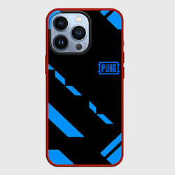 Чехол iPhone 13 Pro PUBG blue geometry