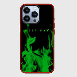 Чехол для iPhone 13 Pro Destiny fire green, цвет: 3D-красный