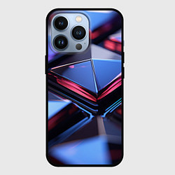 Чехол iPhone 13 Pro Абстрактные фиолетовые плиты со свечением