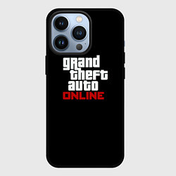 Чехол для iPhone 13 Pro GTA online logo, цвет: 3D-черный