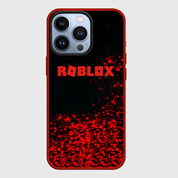 Чехол для iPhone 13 Pro Roblox красные краски, цвет: 3D-красный