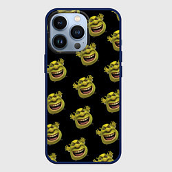 Чехол для iPhone 13 Pro Паттерн - Шрек, цвет: 3D-тёмно-синий
