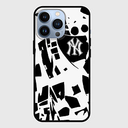 Чехол для iPhone 13 Pro New York yankees - abstraction, цвет: 3D-черный