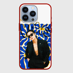 Чехол для iPhone 13 Pro Хося BTS, цвет: 3D-красный