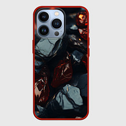 Чехол iPhone 13 Pro Темные блестящие абстрактные камни