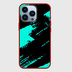Чехол для iPhone 13 Pro Неоновые краски текстура, цвет: 3D-красный