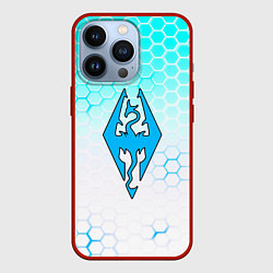 Чехол для iPhone 13 Pro The elder scrolls hexagon, цвет: 3D-красный