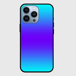 Чехол для iPhone 13 Pro Неоновый градиент текстура, цвет: 3D-черный