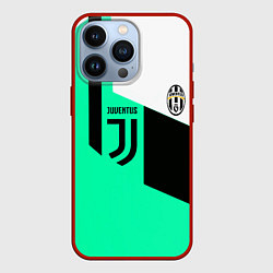 Чехол для iPhone 13 Pro Juventus geometry, цвет: 3D-красный
