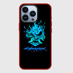 Чехол для iPhone 13 Pro Cyberpunk 2077 logo game, цвет: 3D-красный