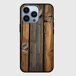 Чехол для iPhone 13 Pro Old boards, цвет: 3D-черный