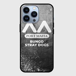 Чехол для iPhone 13 Pro Bungo Stray Dogs - grey gradient, цвет: 3D-черный