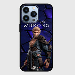 Чехол для iPhone 13 Pro Король обезьян Black Myth Wukong, цвет: 3D-черный