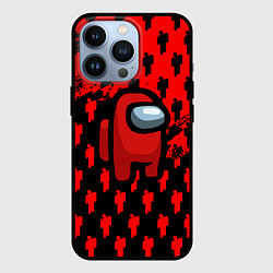 Чехол для iPhone 13 Pro Billie Eilish x Among us, цвет: 3D-черный